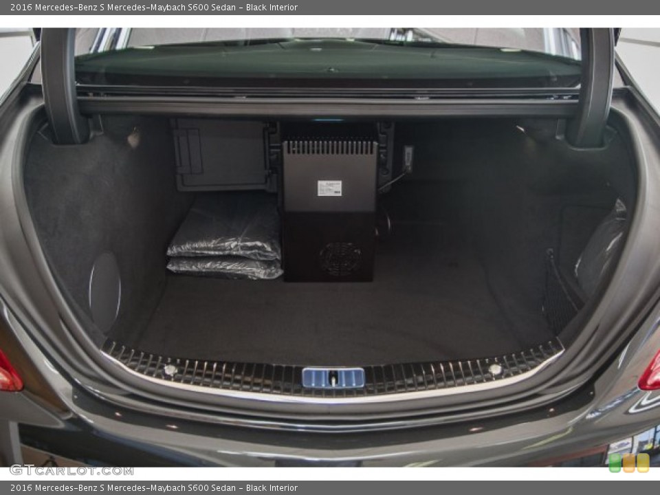 Black Interior Trunk for the 2016 Mercedes-Benz S Mercedes-Maybach S600 Sedan #103230124