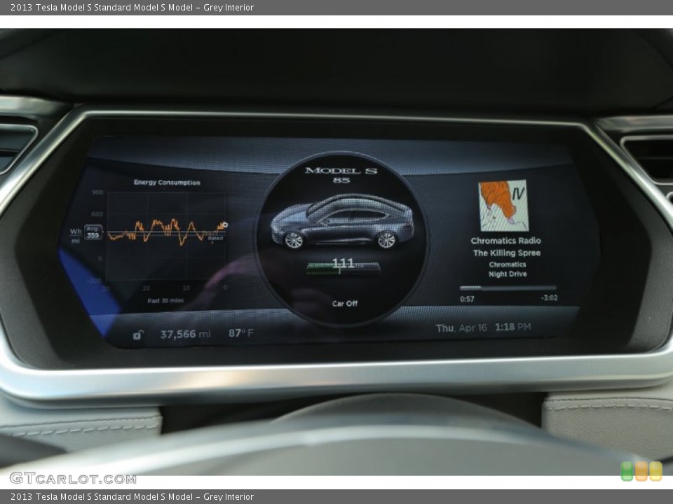 Grey Interior Gauges for the 2013 Tesla Model S  #103232062