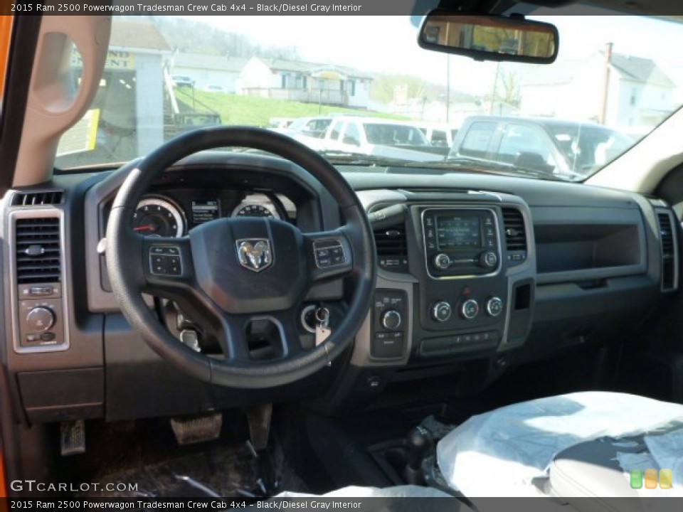 Black/Diesel Gray Interior Dashboard for the 2015 Ram 2500 Powerwagon Tradesman Crew Cab 4x4 #103234831