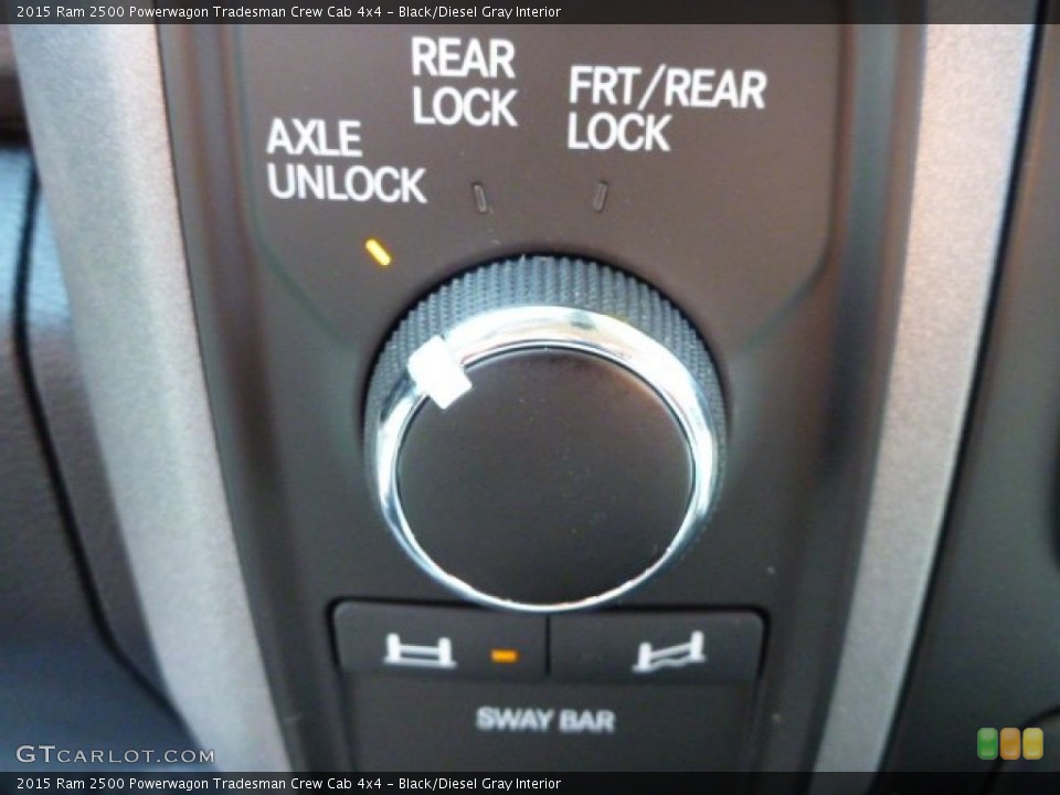 Black/Diesel Gray Interior Controls for the 2015 Ram 2500 Powerwagon Tradesman Crew Cab 4x4 #103234924