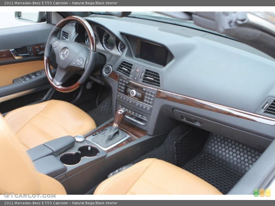 Natural Beige/Black Interior Dashboard for the 2011 Mercedes-Benz E 550 Cabriolet #103243776