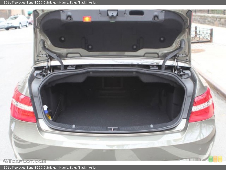 Natural Beige/Black Interior Trunk for the 2011 Mercedes-Benz E 550 Cabriolet #103243844