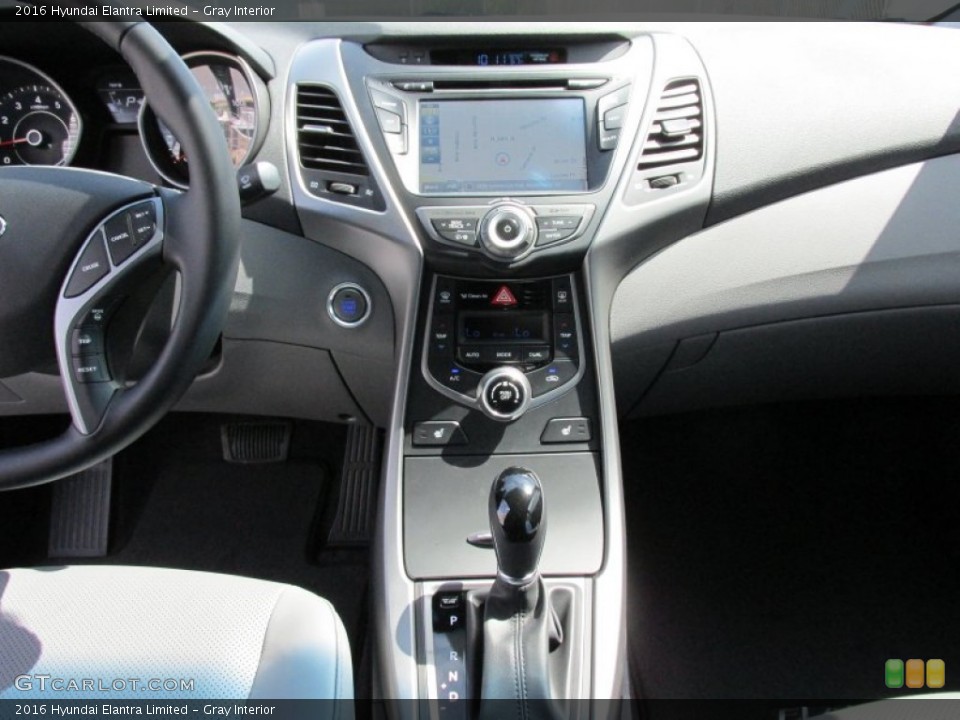 Gray Interior Controls for the 2016 Hyundai Elantra Limited #103250690