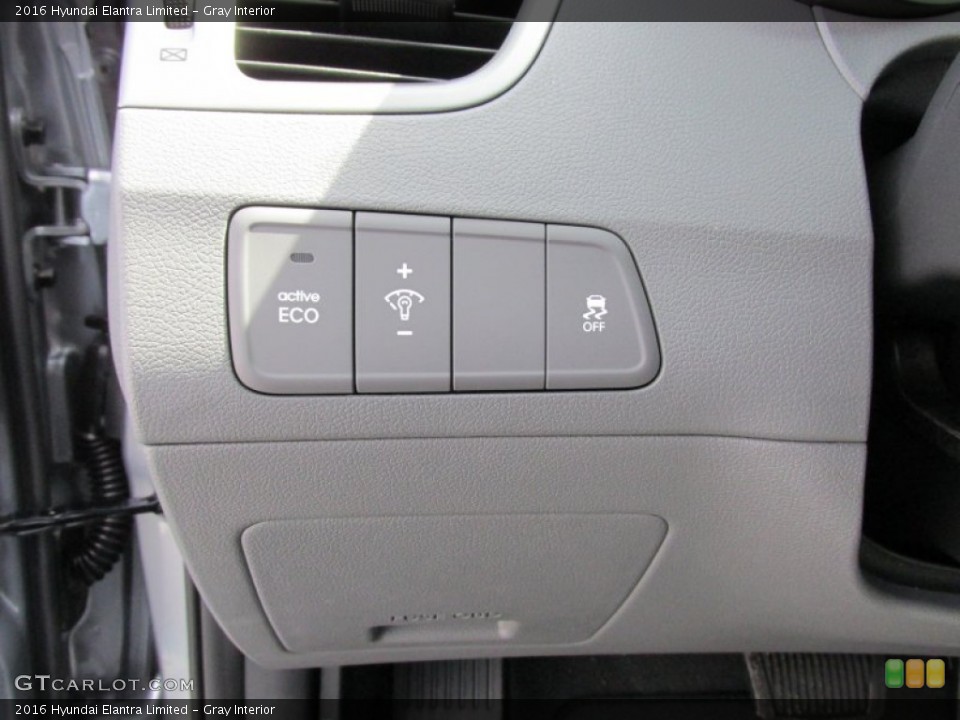 Gray Interior Controls for the 2016 Hyundai Elantra Limited #103250891