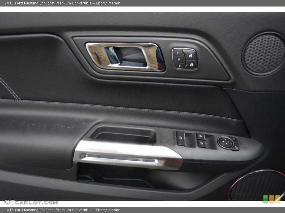 Ebony Interior Door Panel for the 2015 Ford Mustang EcoBoost Premium Convertible #103257896