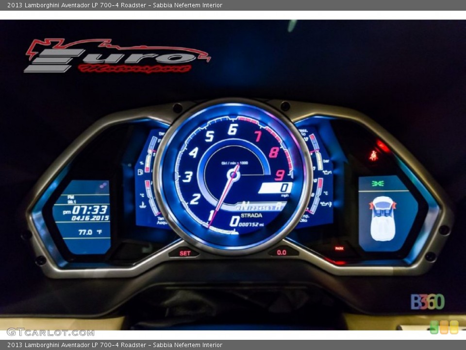 Sabbia Nefertem Interior Gauges for the 2013 Lamborghini Aventador LP 700-4 Roadster #103259495