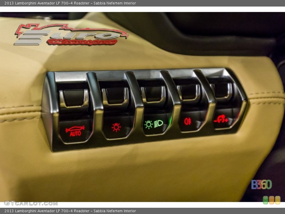 Sabbia Nefertem Interior Controls for the 2013 Lamborghini Aventador LP 700-4 Roadster #103259795