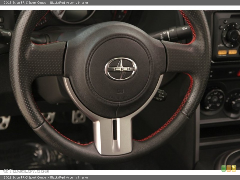 Black/Red Accents Interior Steering Wheel for the 2013 Scion FR-S Sport Coupe #103263395