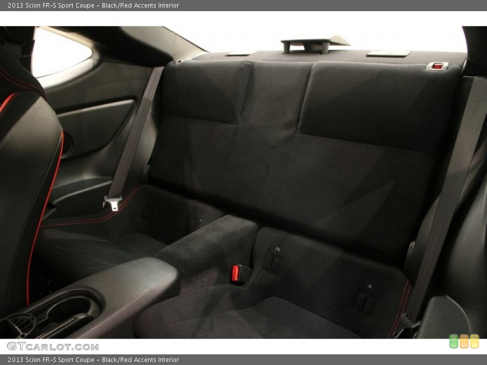 Black/Red Accents Interior Rear Seat for the 2013 Scion FR-S Sport Coupe #103263512