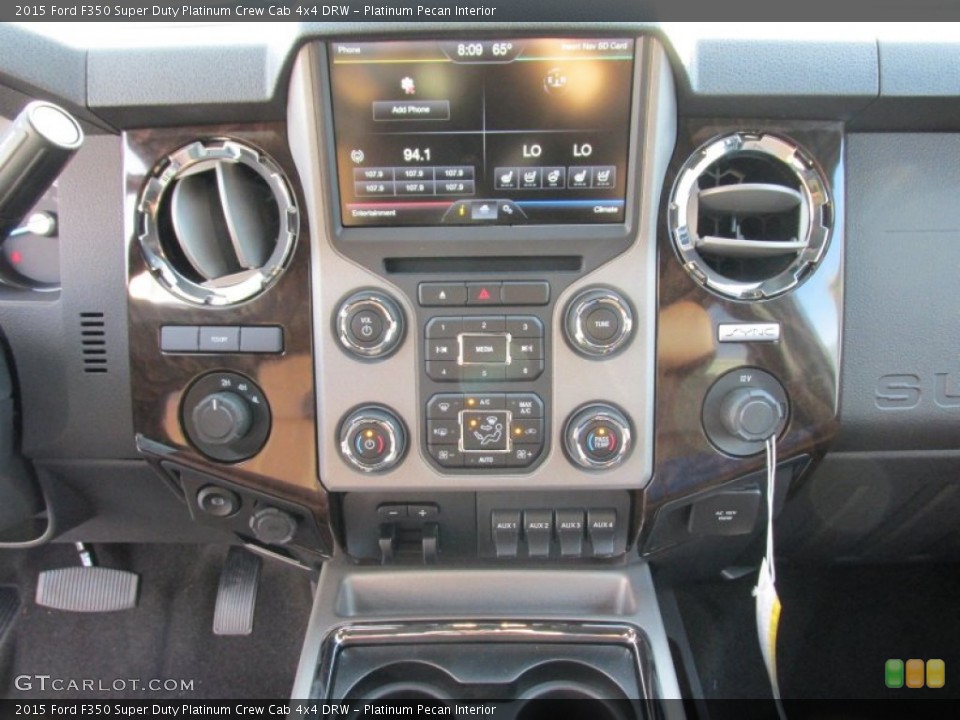 Platinum Pecan Interior Controls for the 2015 Ford F350 Super Duty Platinum Crew Cab 4x4 DRW #103266152