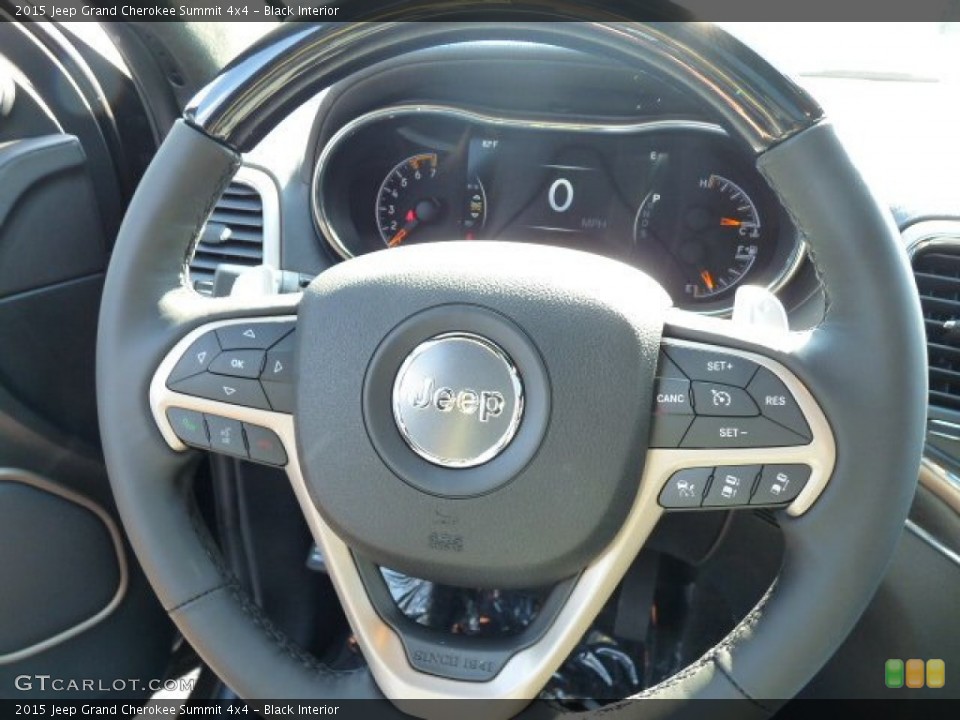 Black Interior Steering Wheel for the 2015 Jeep Grand Cherokee Summit 4x4 #103267967
