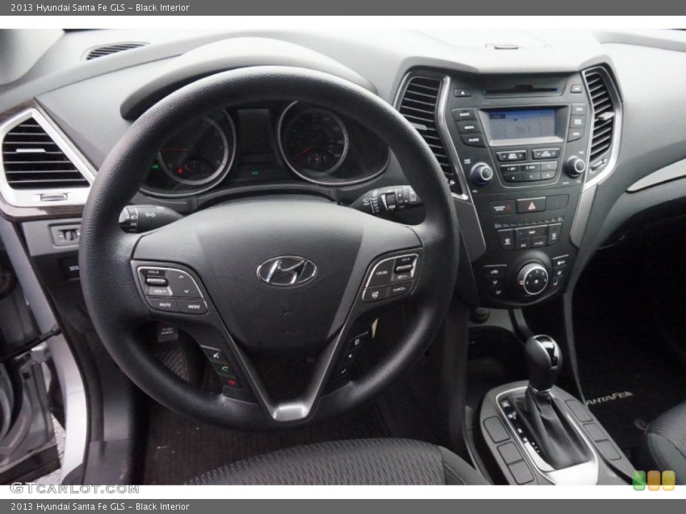 Black Interior Dashboard for the 2013 Hyundai Santa Fe GLS #103274257