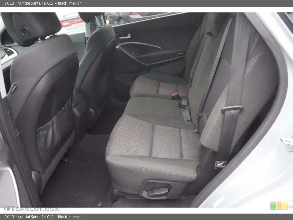 Black Interior Rear Seat for the 2013 Hyundai Santa Fe GLS #103274306