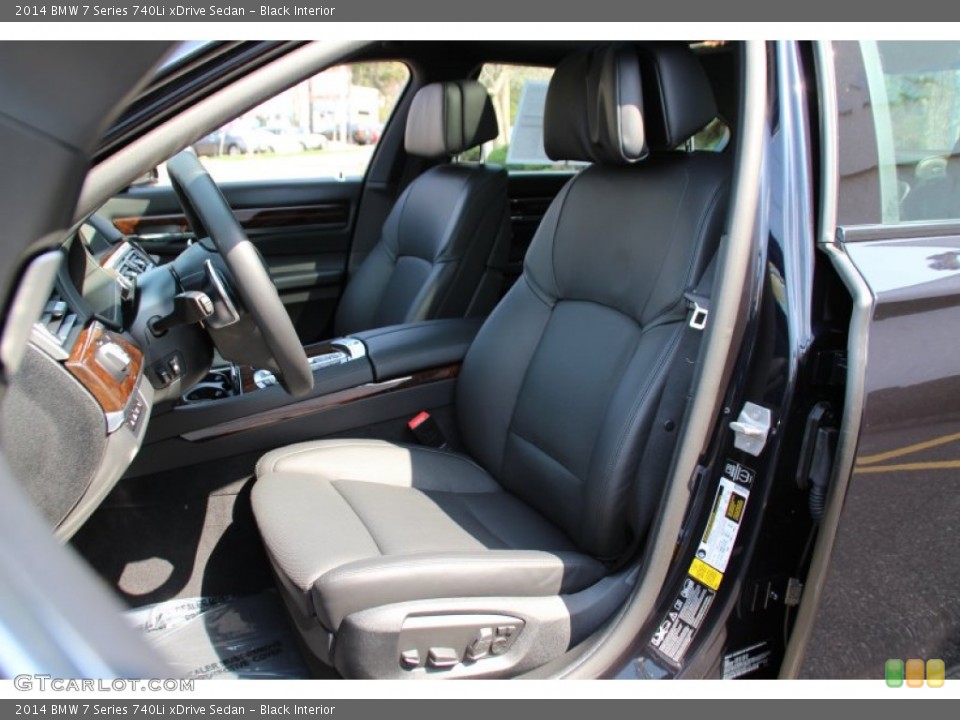 Black Interior Front Seat for the 2014 BMW 7 Series 740Li xDrive Sedan #103286662