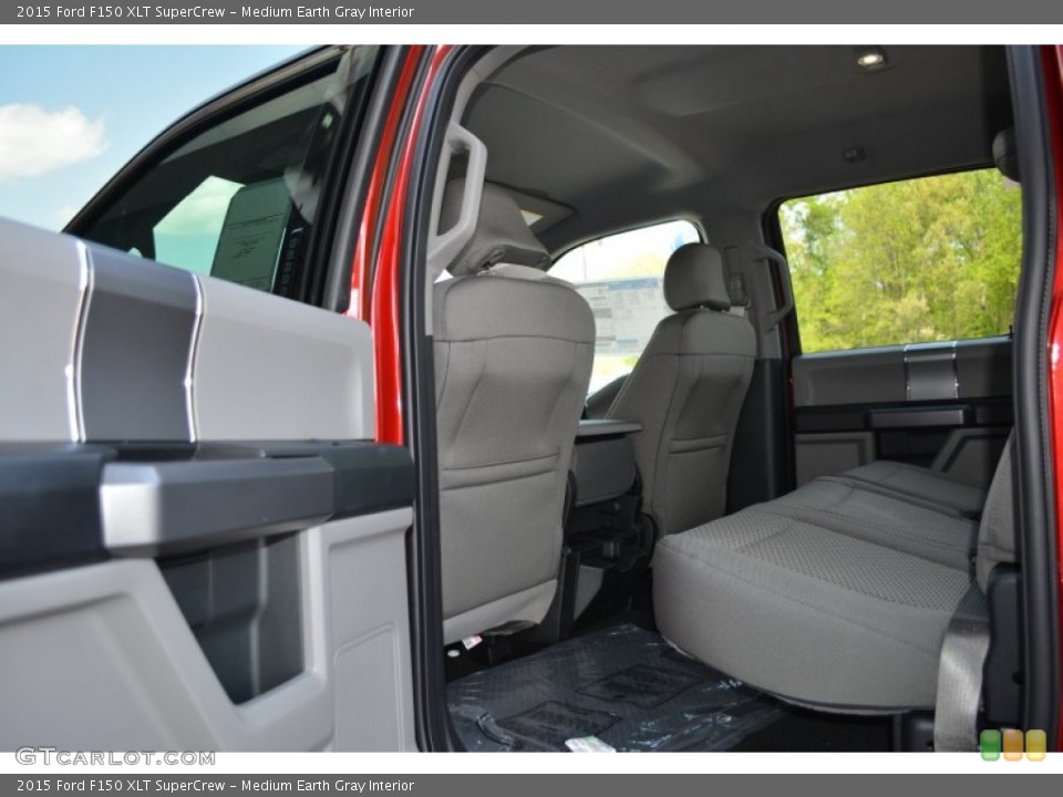 Medium Earth Gray Interior Rear Seat for the 2015 Ford F150 XLT SuperCrew #103286731