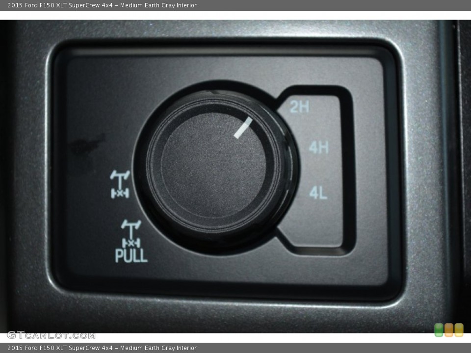 Medium Earth Gray Interior Controls for the 2015 Ford F150 XLT SuperCrew 4x4 #103287592