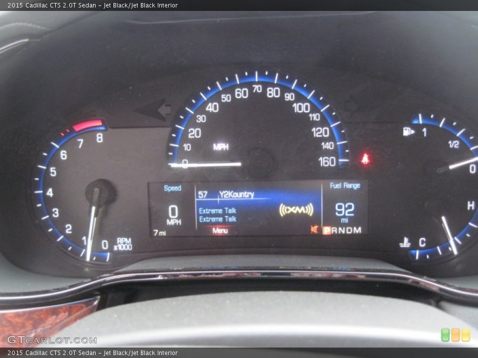 Jet Black/Jet Black Interior Gauges for the 2015 Cadillac CTS 2.0T Sedan #103288672