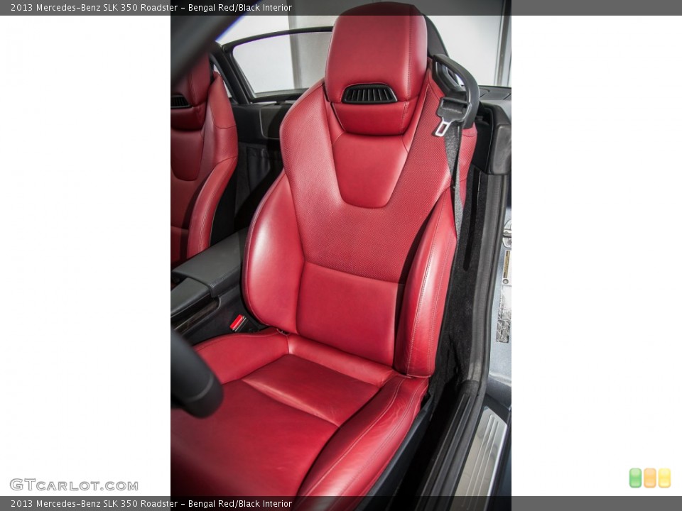 Bengal Red/Black Interior Front Seat for the 2013 Mercedes-Benz SLK 350 Roadster #103295326