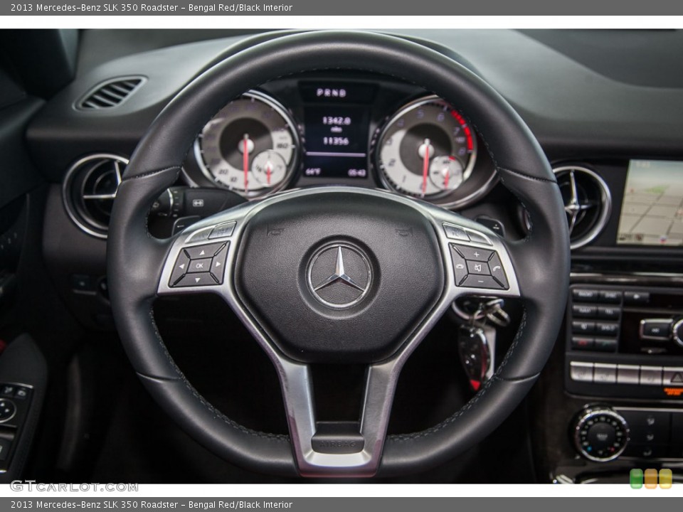 Bengal Red/Black Interior Steering Wheel for the 2013 Mercedes-Benz SLK 350 Roadster #103295380