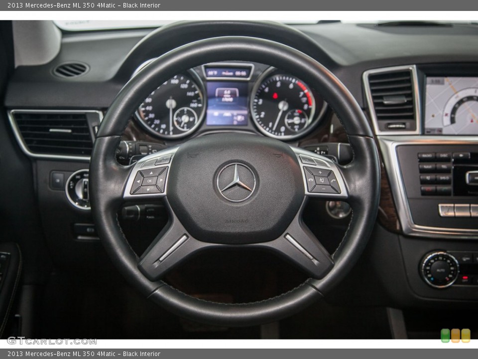 Black Interior Steering Wheel for the 2013 Mercedes-Benz ML 350 4Matic #103296397