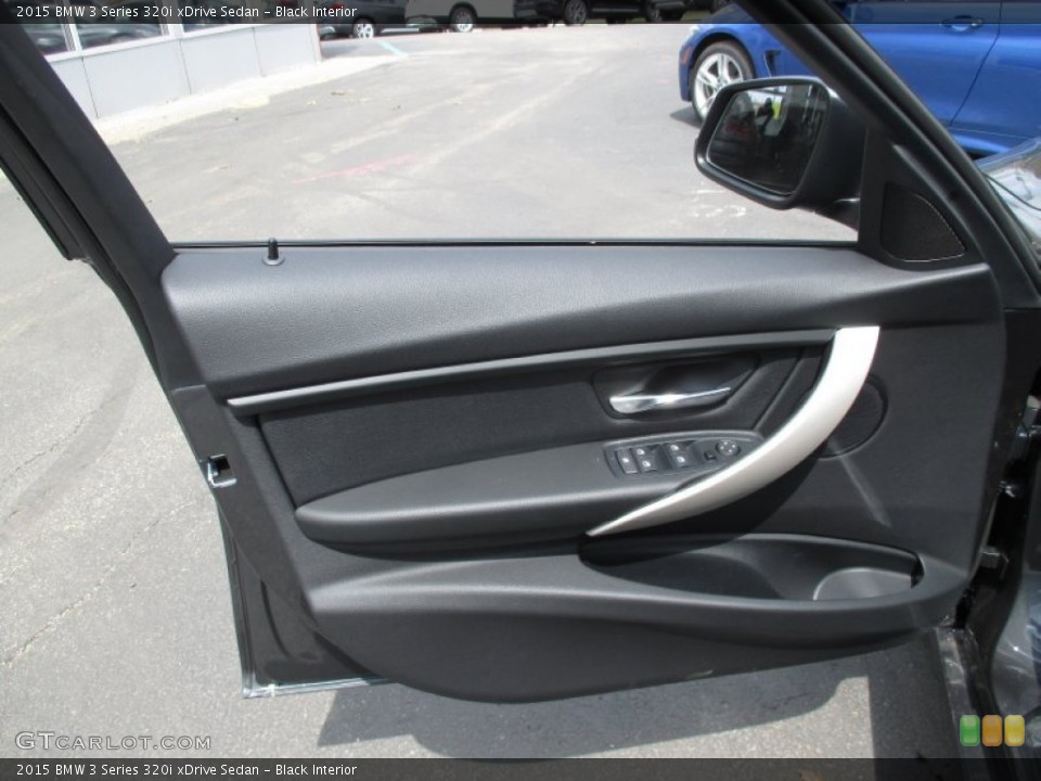Black Interior Door Panel for the 2015 BMW 3 Series 320i xDrive Sedan #103296499