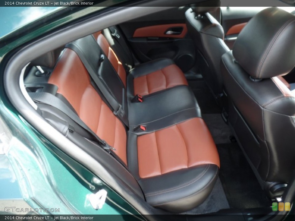 Jet Black/Brick Interior Rear Seat for the 2014 Chevrolet Cruze LT #103298935