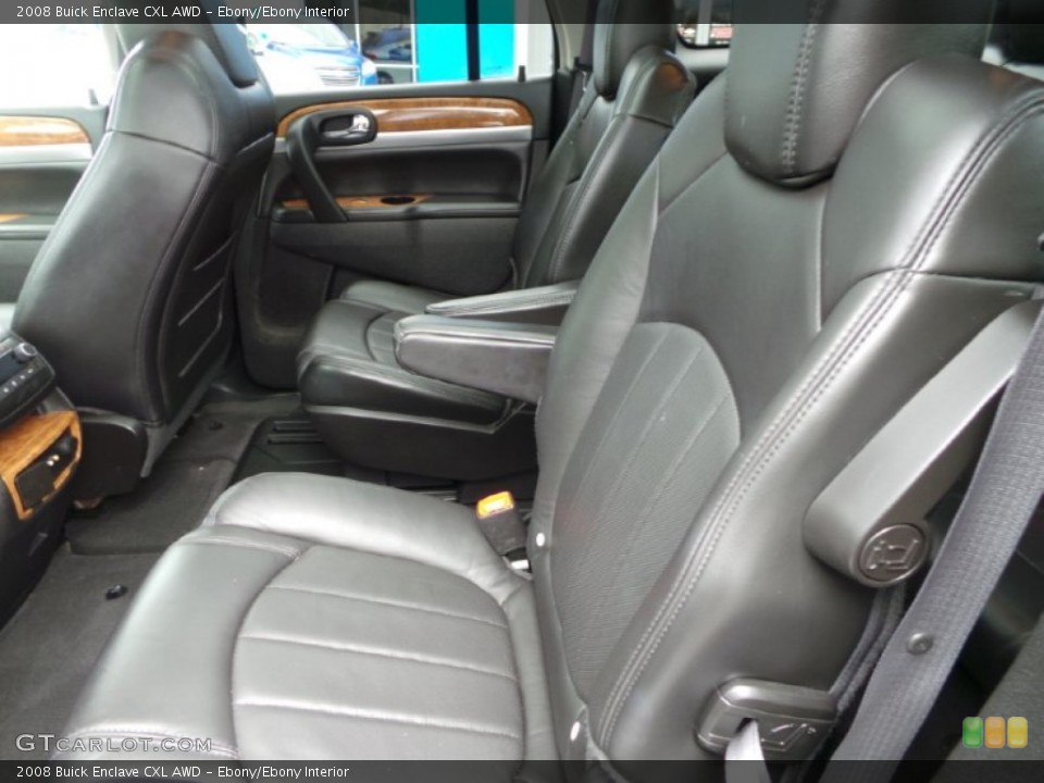 Ebony/Ebony Interior Rear Seat for the 2008 Buick Enclave CXL AWD #103299868