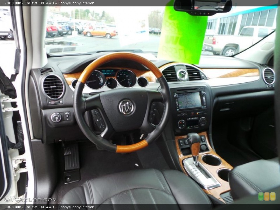 Ebony/Ebony Interior Dashboard for the 2008 Buick Enclave CXL AWD #103299952