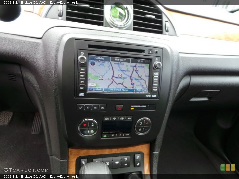Ebony/Ebony Interior Controls for the 2008 Buick Enclave CXL AWD #103300006