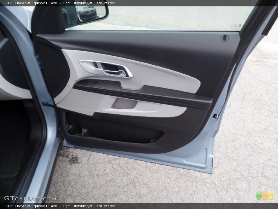 Light Titanium/Jet Black Interior Door Panel for the 2015 Chevrolet Equinox LS AWD #103301770