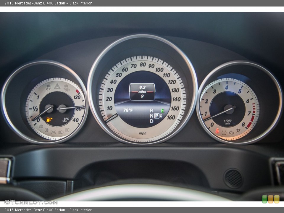 Black Interior Gauges for the 2015 Mercedes-Benz E 400 Sedan #103303462