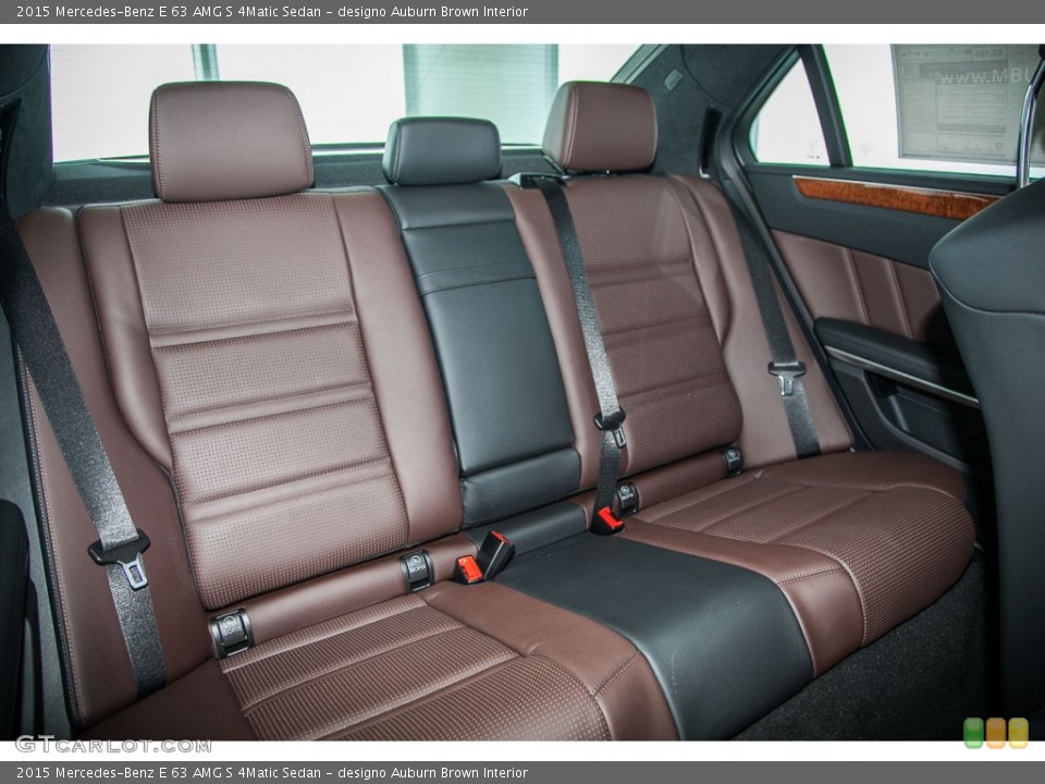 designo Auburn Brown Interior Rear Seat for the 2015 Mercedes-Benz E 63 AMG S 4Matic Sedan #103303651