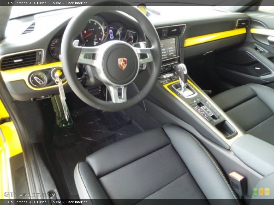 Black Interior Photo for the 2015 Porsche 911 Turbo S Coupe #103305445