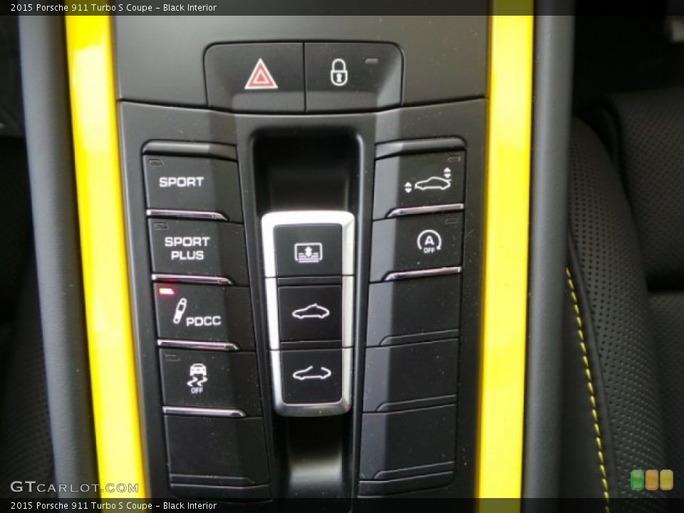 Black Interior Controls for the 2015 Porsche 911 Turbo S Coupe #103305634