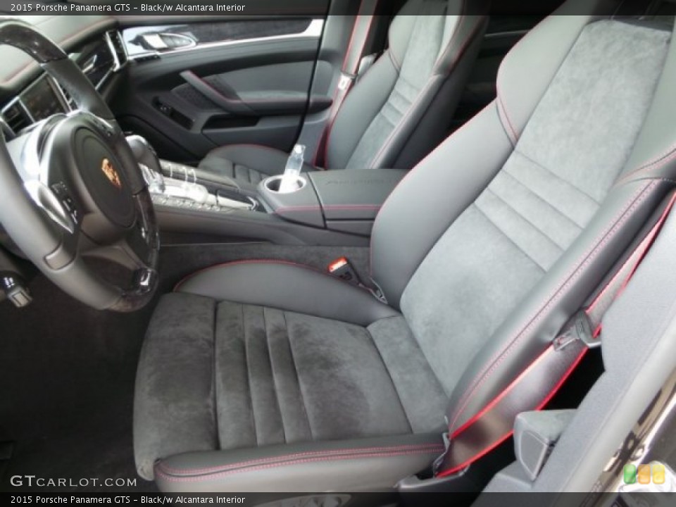 Black/w Alcantara Interior Front Seat for the 2015 Porsche Panamera GTS #103308076