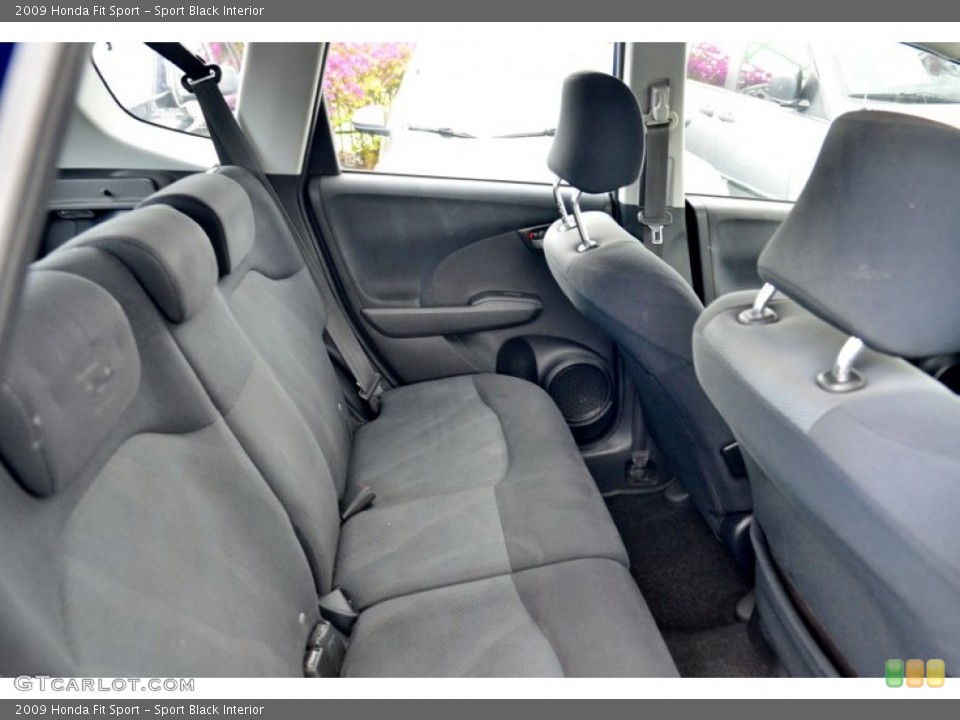 Sport Black Interior Rear Seat for the 2009 Honda Fit Sport #103308178