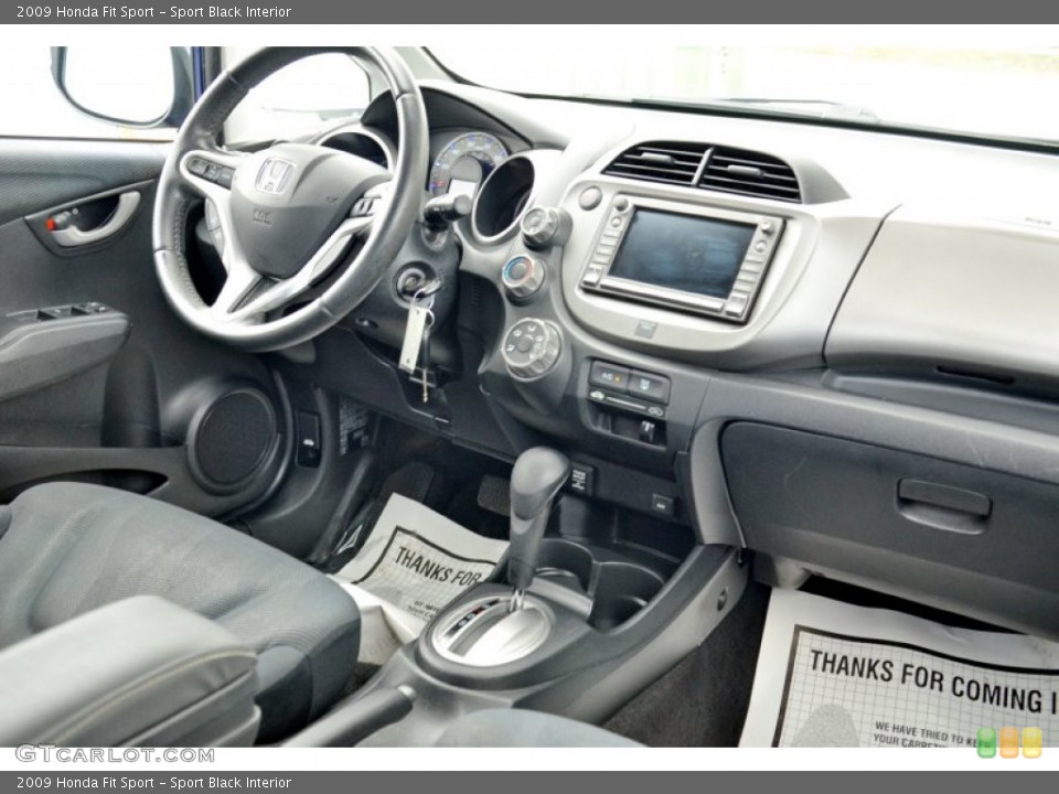 Sport Black Interior Dashboard for the 2009 Honda Fit Sport #103308223