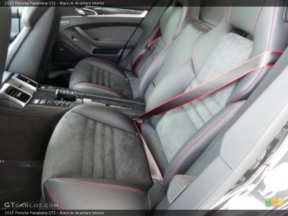 Black/w Alcantara Interior Rear Seat for the 2015 Porsche Panamera GTS #103308322