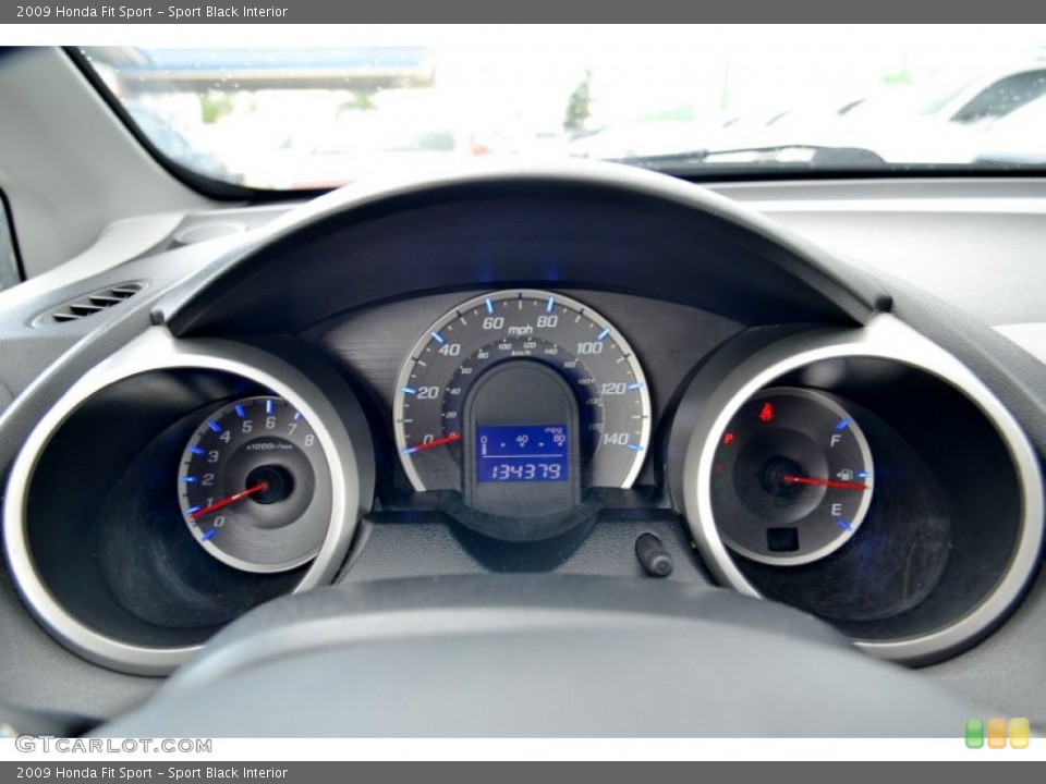 Sport Black Interior Gauges for the 2009 Honda Fit Sport #103308538