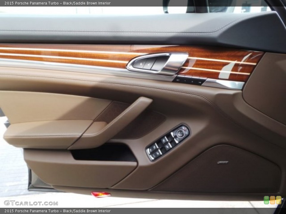 Black/Saddle Brown Interior Door Panel for the 2015 Porsche Panamera Turbo #103308745