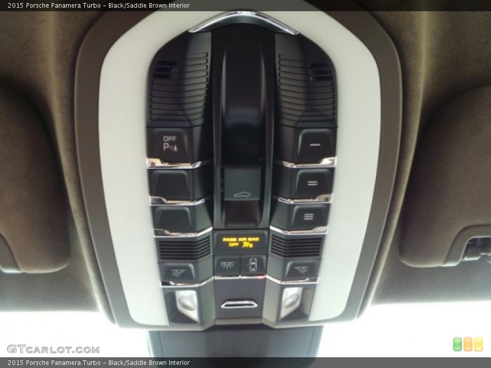 Black/Saddle Brown Interior Controls for the 2015 Porsche Panamera Turbo #103308868