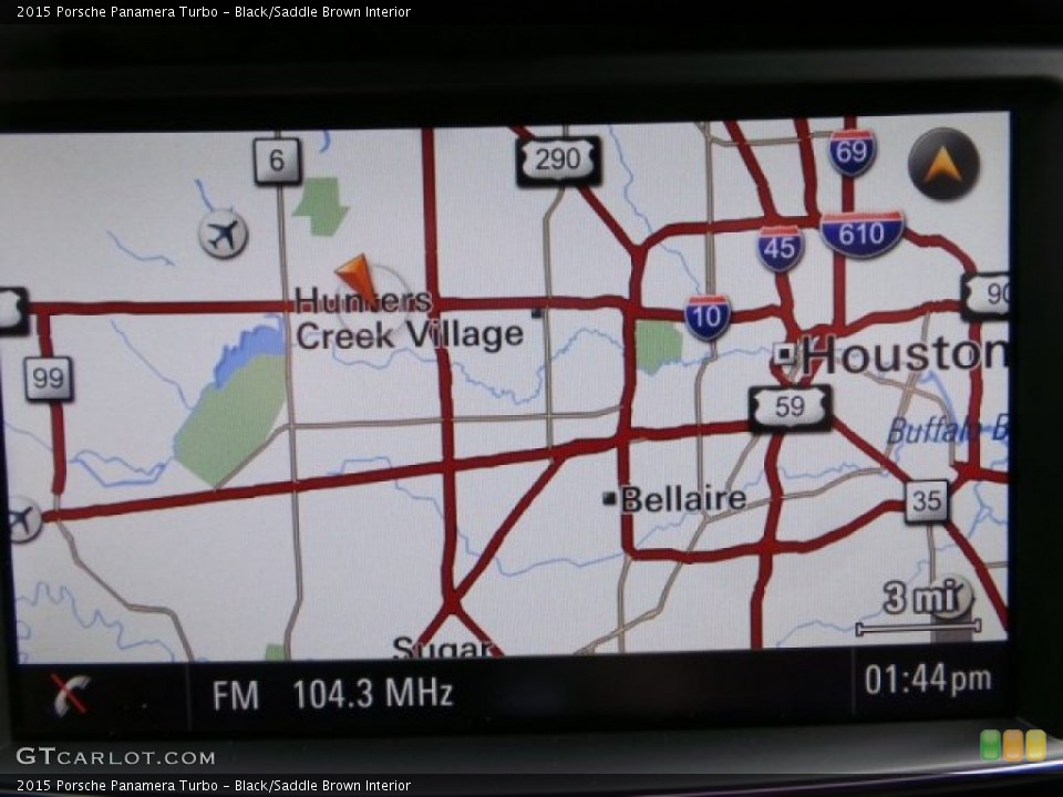 Black/Saddle Brown Interior Navigation for the 2015 Porsche Panamera Turbo #103308925