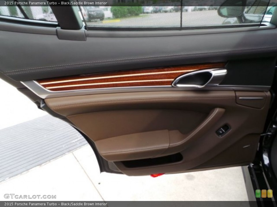 Black/Saddle Brown Interior Door Panel for the 2015 Porsche Panamera Turbo #103309006