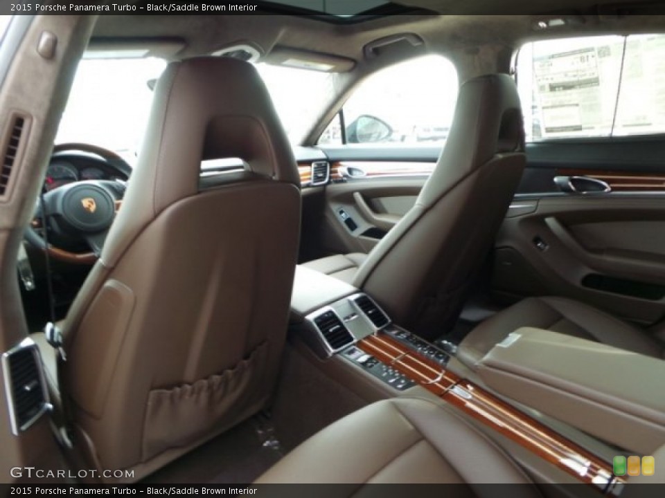 Black/Saddle Brown Interior Rear Seat for the 2015 Porsche Panamera Turbo #103309030