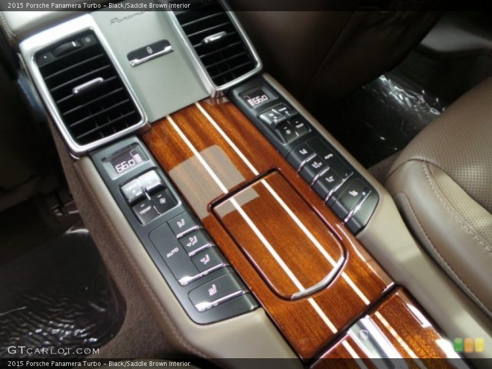 Black/Saddle Brown Interior Controls for the 2015 Porsche Panamera Turbo #103309069