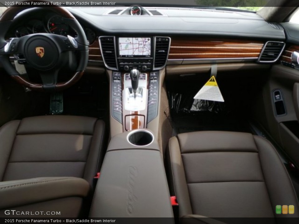 Black/Saddle Brown Interior Dashboard for the 2015 Porsche Panamera Turbo #103309096