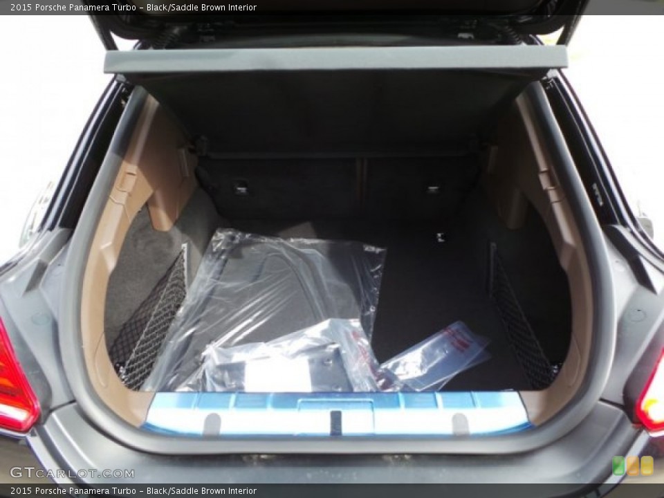 Black/Saddle Brown Interior Trunk for the 2015 Porsche Panamera Turbo #103309132