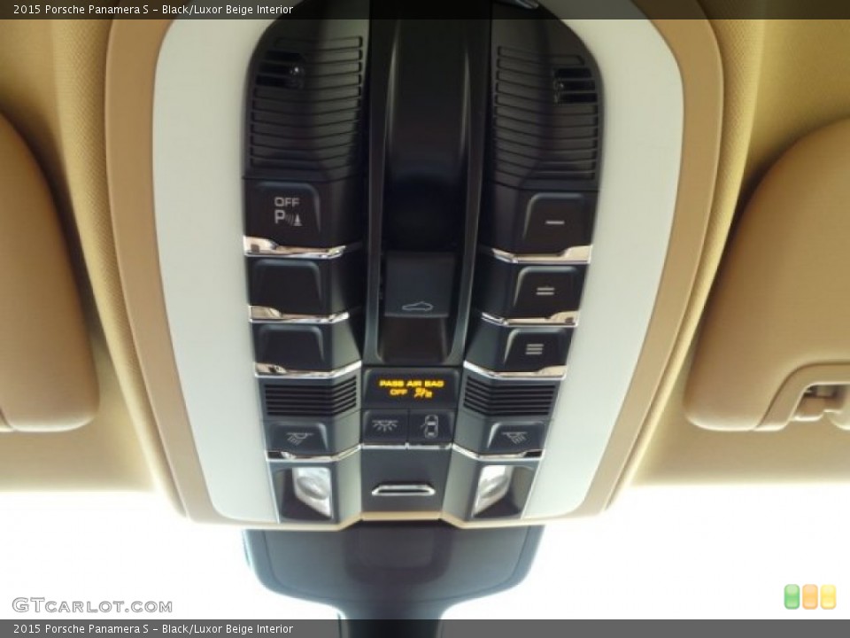 Black/Luxor Beige Interior Controls for the 2015 Porsche Panamera S #103309615