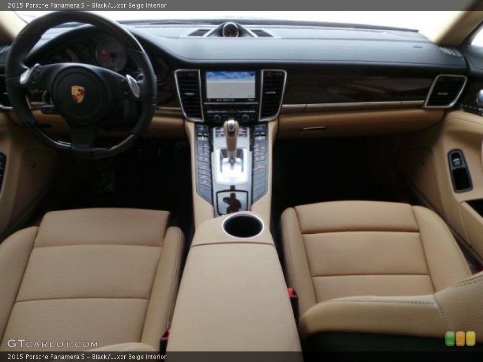 Black/Luxor Beige Interior Dashboard for the 2015 Porsche Panamera S #103309832
