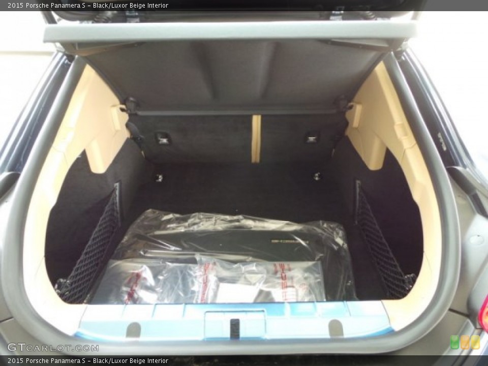 Black/Luxor Beige Interior Trunk for the 2015 Porsche Panamera S #103309873